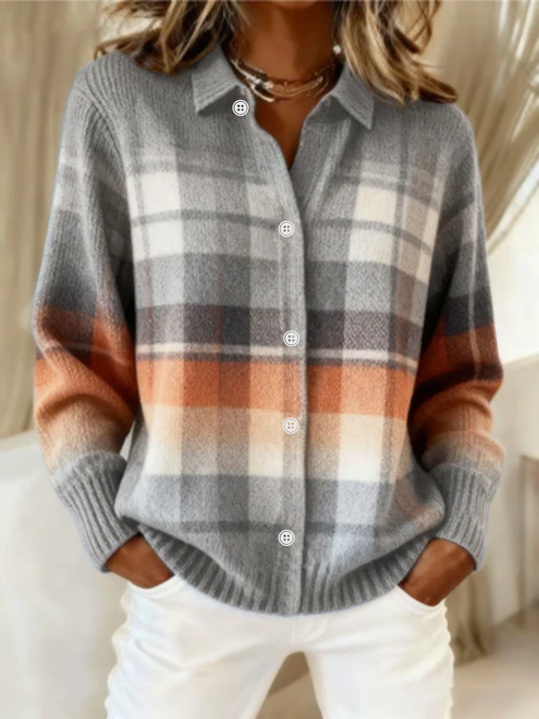Marilyn | Checkered Blouse