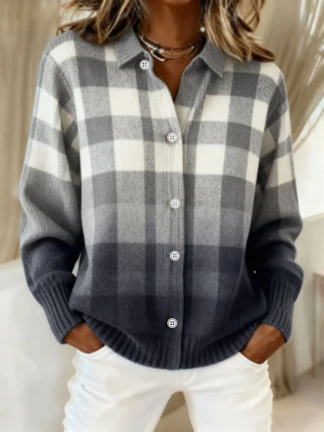 Maya | Checkered Blouse