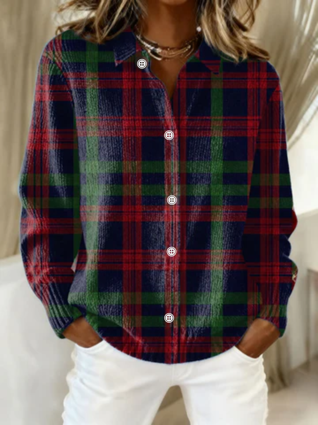 Maren | Checkered Blouse